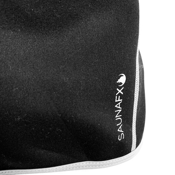 Saunafx Shapewear Waist Trainer Neoprene Vest Full Zip Black Shaper Stretch sz L - Picture 4 of 16